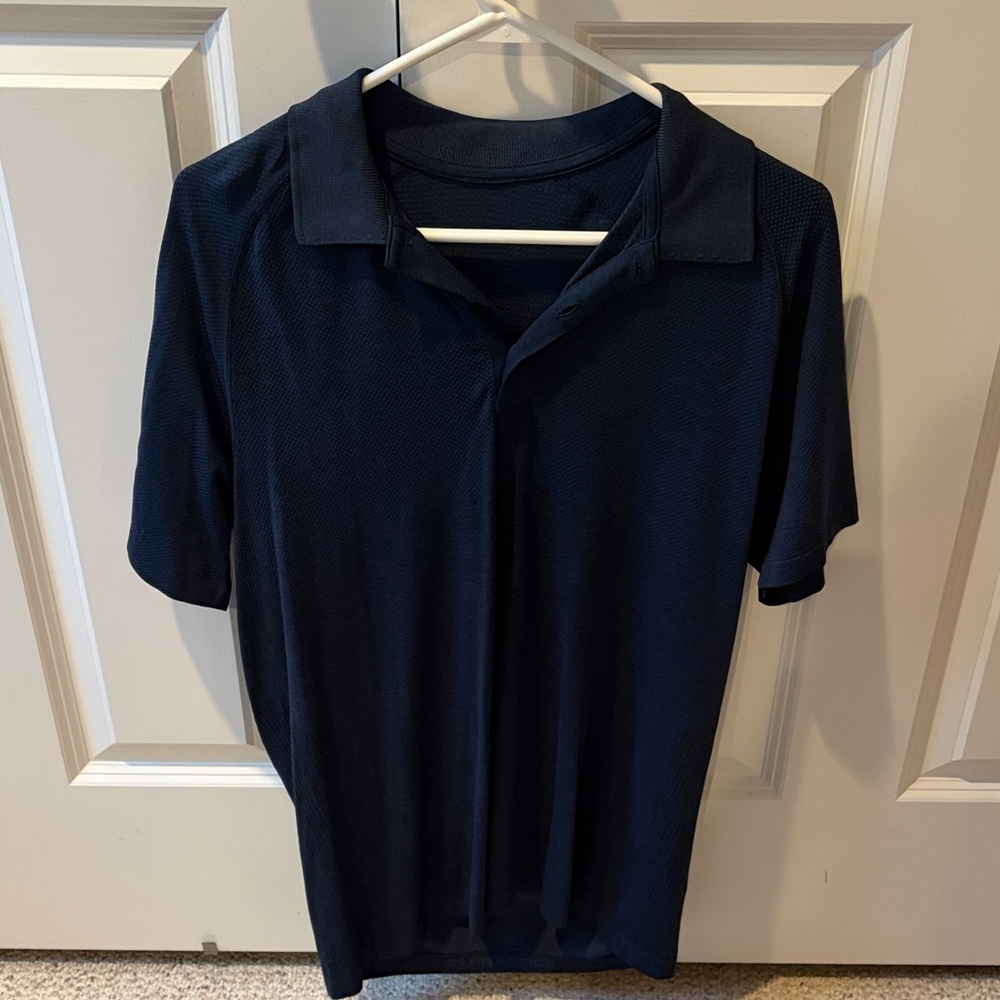 lululemon athletica Navy Blue Polo Shirt